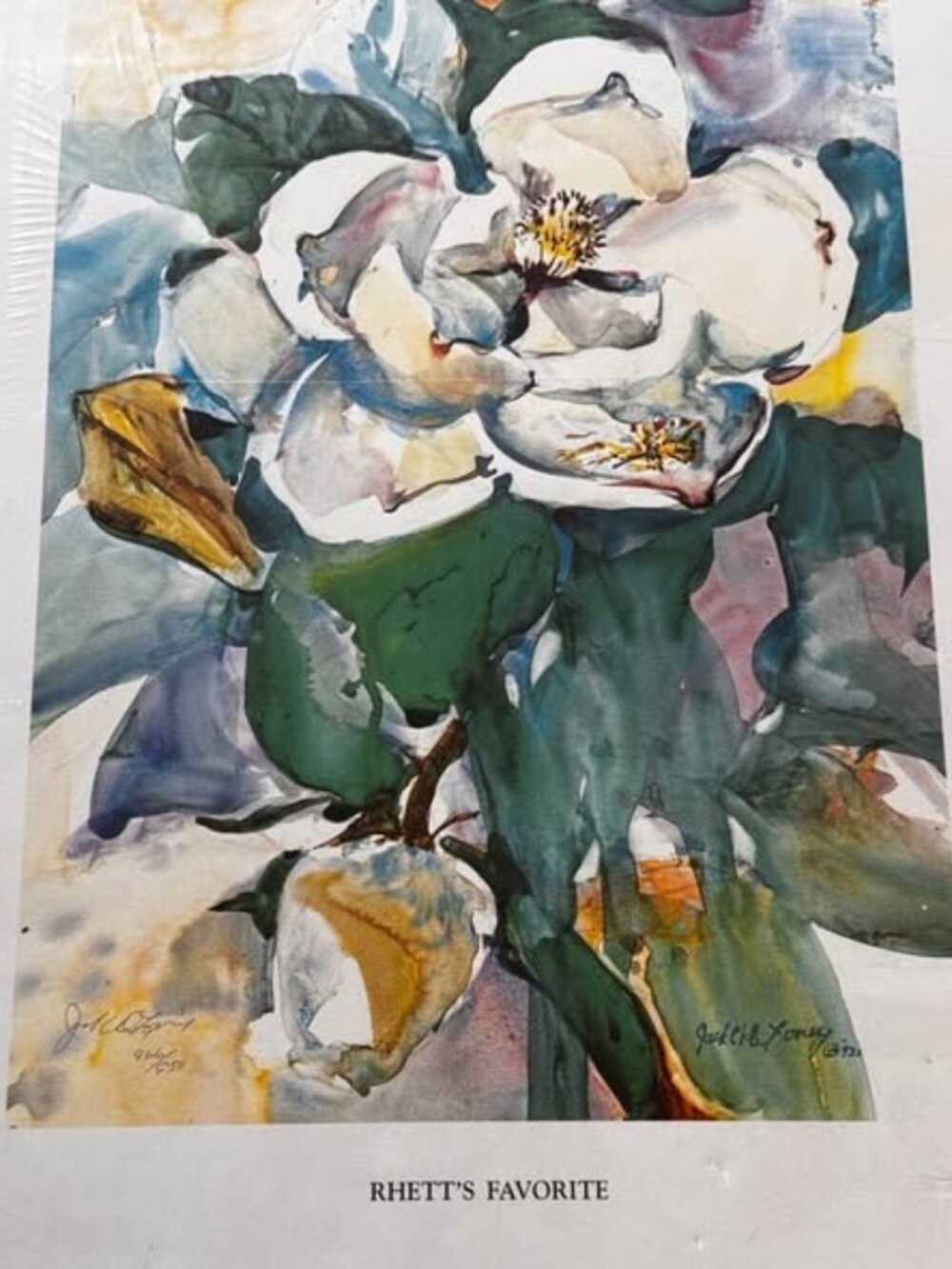 Jack DeLoney "Rhett's Favorite" Signed Limited Edition Lithograph Print Vintage
